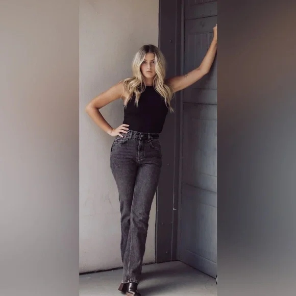 We The Free Zena Black Jeans - Size 30- NWT - Picture 3 of 13